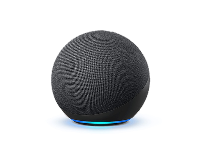 Le haut-parleur intelligent Amazon Echo, équipé de l’assistant vocal Alexa.