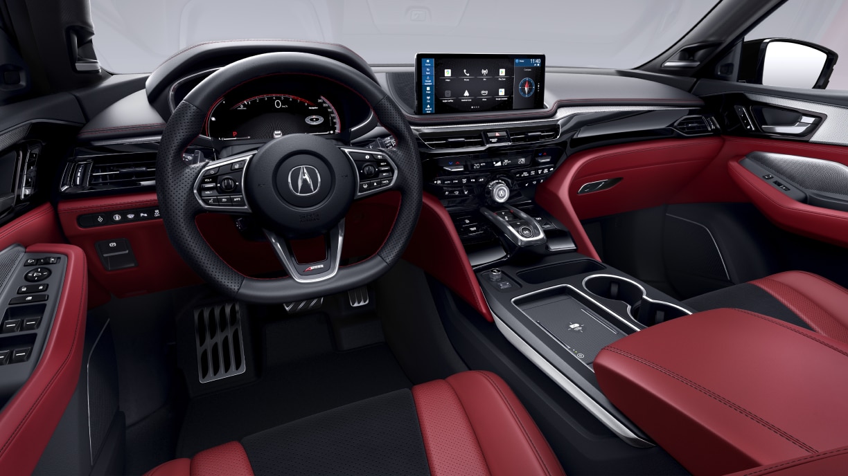 Medium shot of interior dashboard.