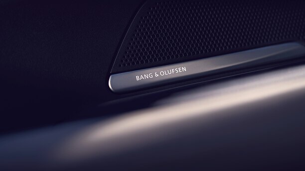 Gros plan d’un haut-parleur Bang & Olufsen<sup>MD</sup>. 