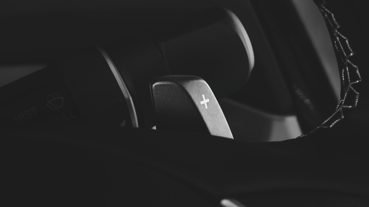 Image of 2021 ILX paddle shifters. 