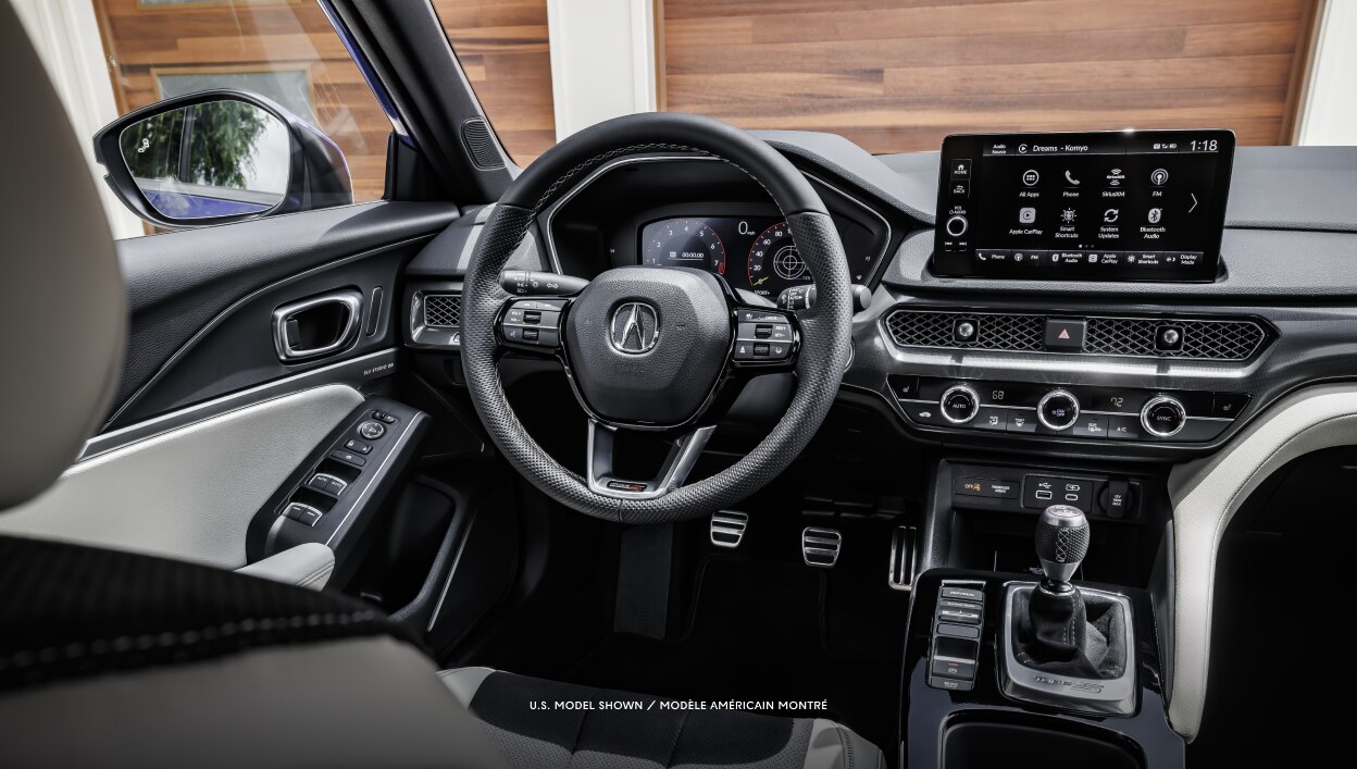 Medium shot of interior dashboard. 