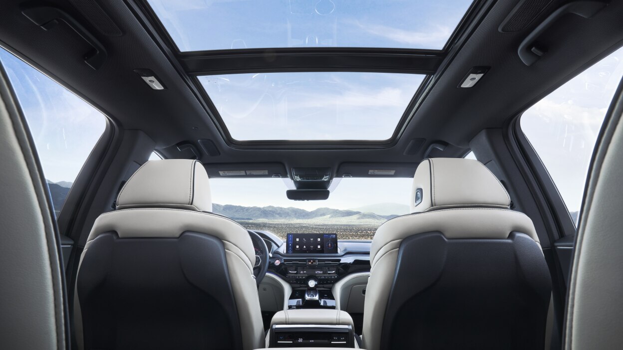 Vue avant du volant dans un MDX.