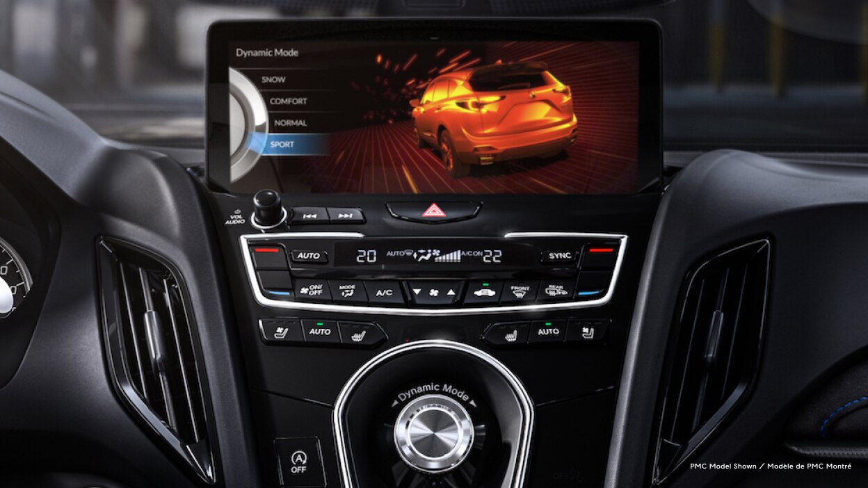 Photo du tableau de bord d’un Acura RDX.