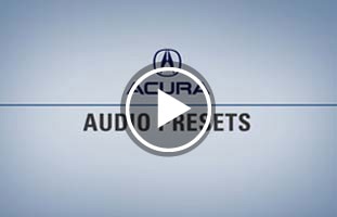Setting Audio Presets in Acuras ODMD