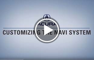 Customizing The Navi System in Acura's ODMD