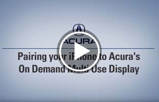 Pairing your iPhone to Acura’s ODMD by Bluetooth